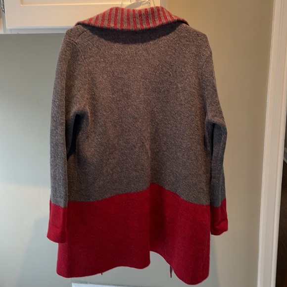 Chiaramente, Made in Italy Wool Blend Sweater Coat - Picture 2 of 3